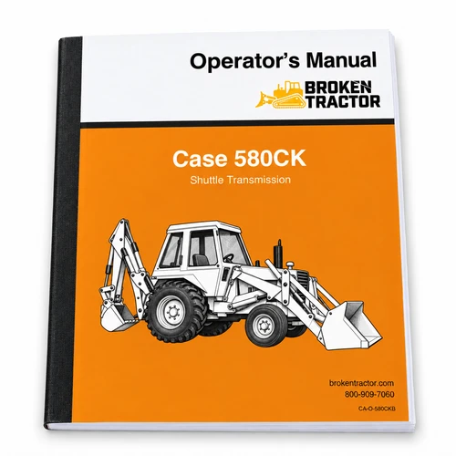 Operator's Manual for Case 580CK (Shuttle Transmission, 110 Pages)