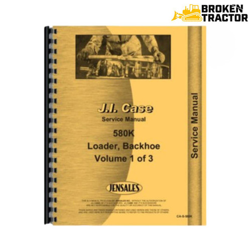 Service Repair Manual for Case 580K Loader Backhoe
