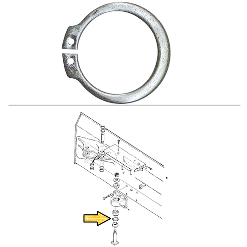 Case Dozer Blade Snap Ring -- 39325 | Broken Tractor