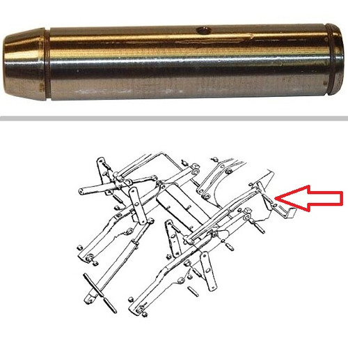 Case Backhoe Upper Loader Bucket Pin 580K, 580 Super K -- D129257