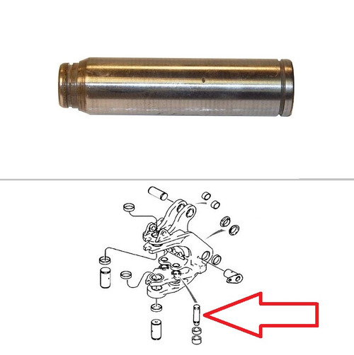 Case 580 Super K Backhoe Pin, Swing Cylinder to Tower -- D146779