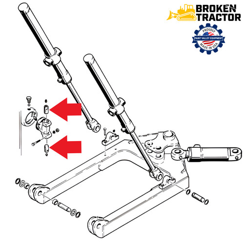 Pin for Blade Lift Cylinder to Machine Trunnion for Case Dozers