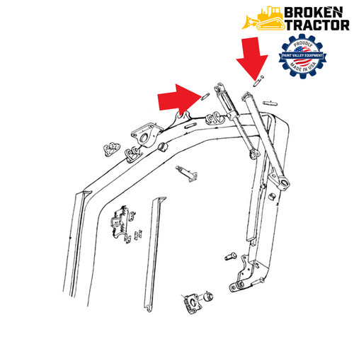 Tilt Cylinder Rear Pin | Broken Tractor | D32933