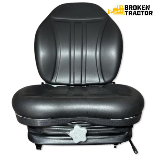 Black vinyl seat for John Deere and Gehl loaders