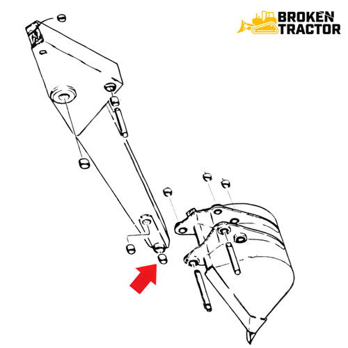 Case Backhoe Dipper Stick Bushing | Broken Tractor | D55626