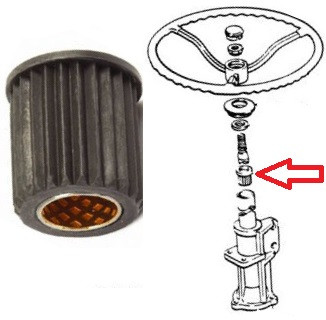 AEspares Steering Column Bush – Rubber & PVC For Ford Tractor (New)