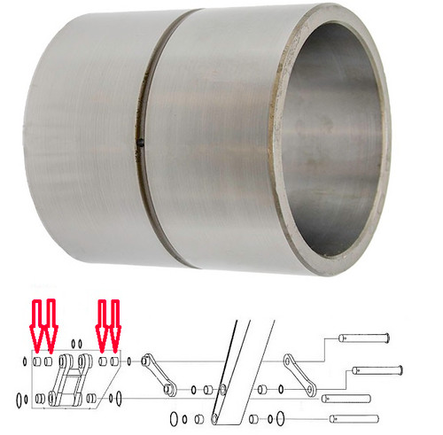John Deere H-Link Open End Bushing 992ELC, 400LC, 450LC -- AT201695