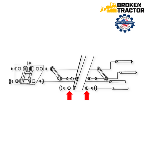 JD Dipper Bucket Bushing | Broken Tractor | 4424953