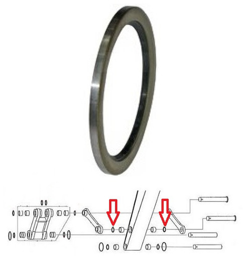 Kobelco SK150, SK160 Seal, Bucket Link at Dipper -- 2445R138D4 | Broken Tractor