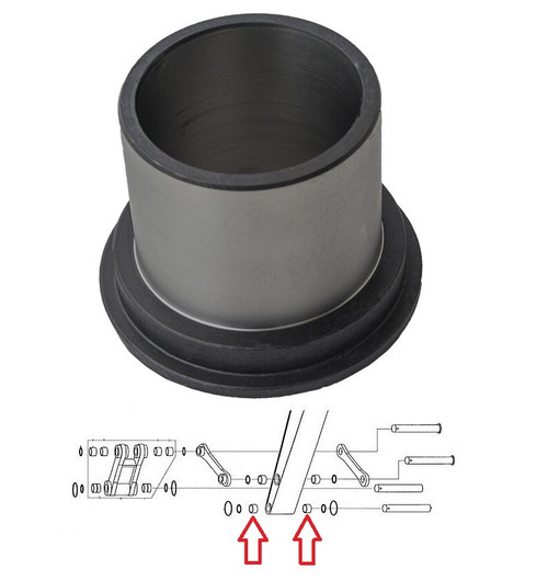 Kobelco Excavator Bushing, Dipper at Bucket SK220, SK250, SK270 Series III, SK270 Series IV, SK270 Series V -- 2405T1293