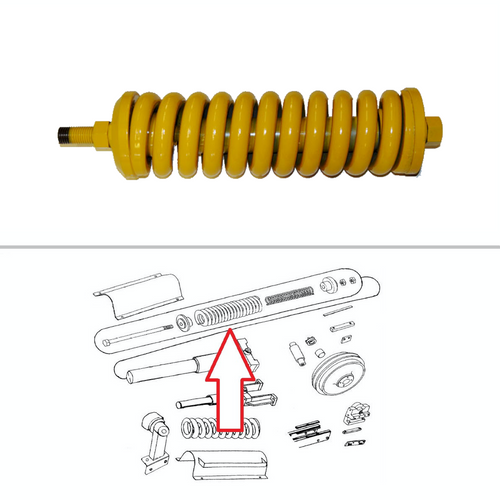 John Deere Dozer Track Recoil Spring Assembly 350, 350B, 350C, 350D, 1010, 400G -- PV601