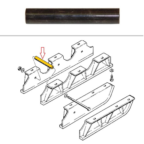 Case Dozer Track Guard Spacer 450, 450B, 450C, 550, 550E -- R36665