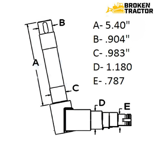 Ford Compact Spindle (Left) -- SBA330300390 | Broken Tractor