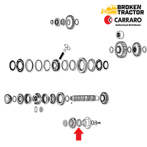Secondary Transmission Shaft Oil Seal | Broken Tractor | 181