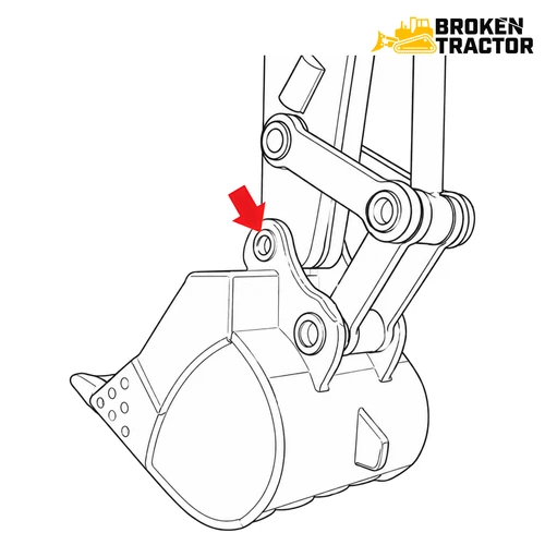 JD/Hitachi Dipper Pin | Broken Tractor | 3088577