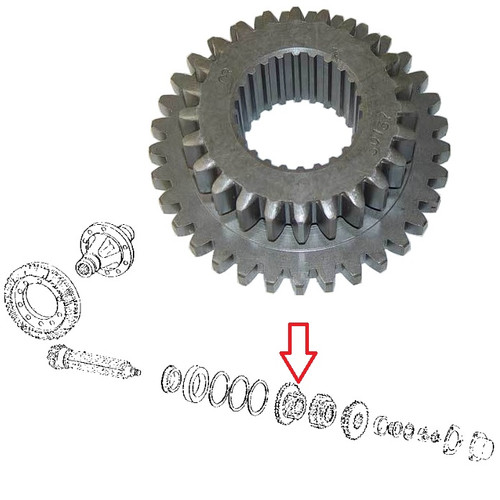 John Deere Dozer Transmission Second Speed and Reverse Gear 350, 350B, 350C, 350D, 355D -- T16326