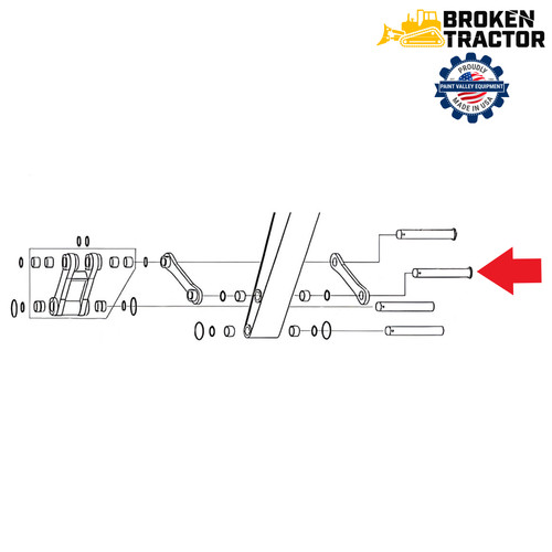 JD Excavator H-Link Pin | Broken Tractor | TH108942