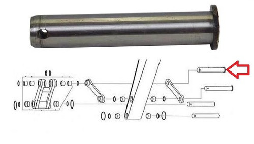 John Deere Excavator Link to Cylinder Pin 120C, 120D, 130G, 135C RTS, 135D, 135G -- 3089103