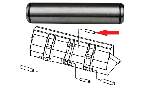 John Deere Loader Upper Center Bucket Pin 310E, 310G, 310J, 310K, 310SE, 310SG, 310SJ, 310SK, 410E, 410G, 410J, 410K -- T165333