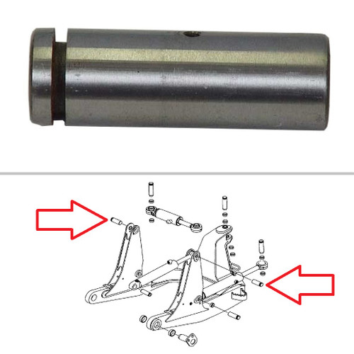 Case Dozer Pin, Lift Cylinder Rod to C-Frame 850G -- 119097A1.