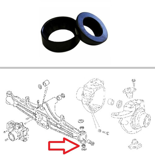 Case Backhoe Front Axle Lower King Pin Bushing 570LXT, 570MXT, 580L, 580 Super L, 580M, 580 Super M, 585G, 586G, 588G -- 100520A1