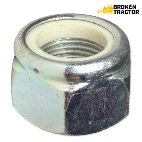 Steering tie rod end lock nut for Case backhoes