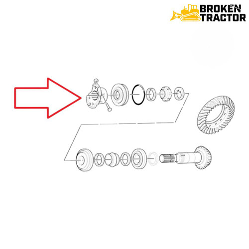 New Holland Backhoe Front Axle Flange -- 9968049 | Broken Tractor