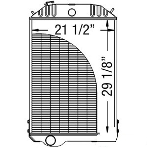 John Deere 4440 Radiator -- RE21897 | Broken Tractor