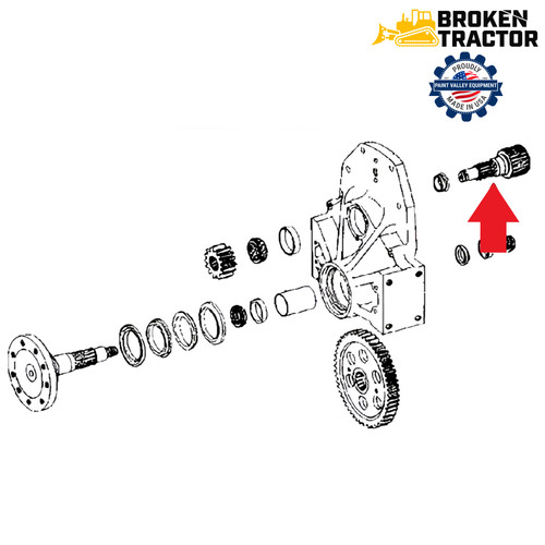 JD 350/350B Top Pinion – T24861 | Broken Tractor