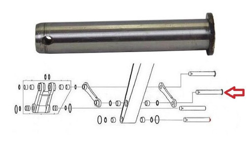 Caterpillar Excavator Pin (Link to Dipper) -- 186-5662  | Broken Tractor