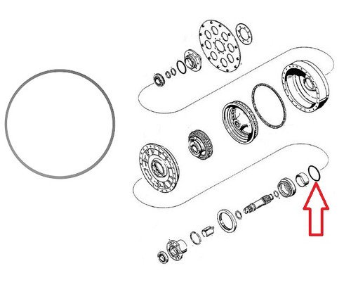 Case Torque Gear O Ring -- 238-7248