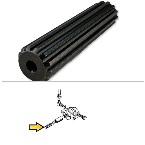 Case Backhoe Hydraulic Pump Coupler Shaft Broken Tractor