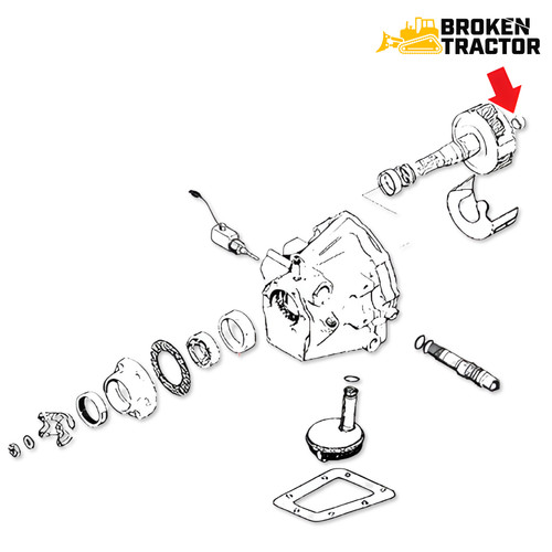 Case Backhoe Shuttle Planetary Rear Needle Bearing -- H747964 | Broken Tractor