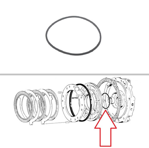 John Deere Backhoe Reverser Reverse Clutch Piston Seal 210C, 310C, 310D, 300D 315C, 315CH, 315D, 482C -- D50034.