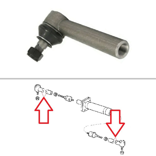 Case 590SM III Front Axle Tie Rod End | Broken Tractor