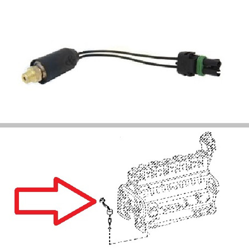 John Deere Engine Oil Pressure Sender 4055, 4255, 4455, 4555, 4560, 4755, 4760, 4955, 4960, 7210, 7410, 7510, 7610, 7710, 7810, 8560, 8570, 8760, 8770, 8870 -- A-RE63291