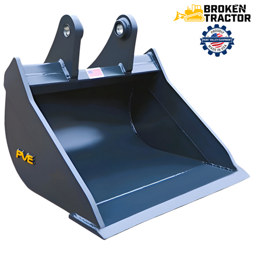 42" Wide Smooth-Edge Cemetery Bucket by PVE, Compatible with Case 580 Super N 42" Wide Smooth-Edge Cemetery Bucket by PVE, Compatible with Case 580 Super N
