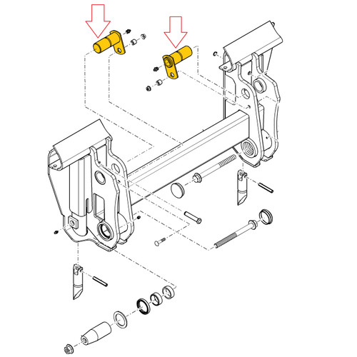 Case New Holland Skid Steer Coupler Upper Pin 9614349