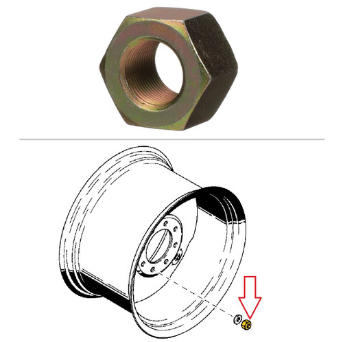 Case Rear Wheel Lug Nut -- D138492 | Broken Tractor