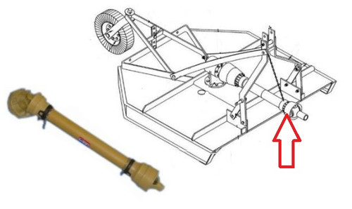 King Kutter Rotary Cutter Drive Shaft for Slip Clutch -- 147248