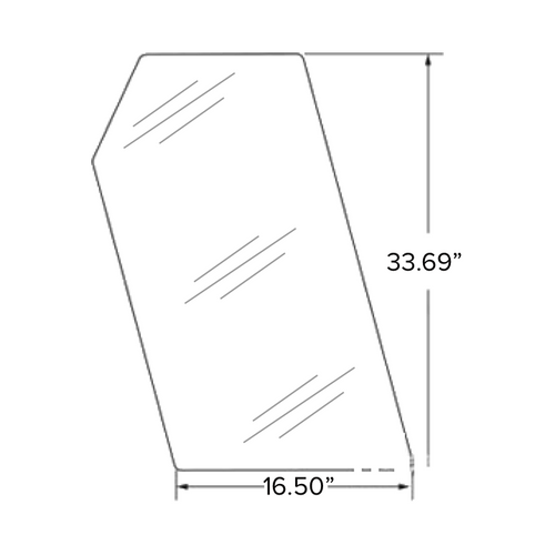 Bobcat Skid Steer Glass (Side, Stationary, Left & Right) -- 6702731 | Broken Tractor