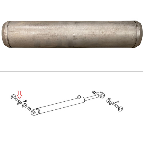 JD Backhoe Dipper Crowd Cylinder Pin, Tube End -- T142484 | Broken Tractor