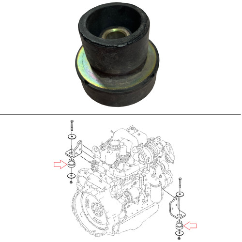 New Holland Backhoe Engine Motor Mount (Iveco) -- 87488318 | Broken Tractor
