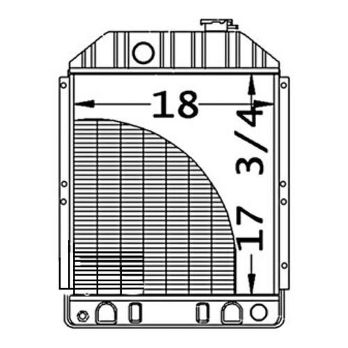 John Deere 675 Skid Steer Radiator -- MG771716