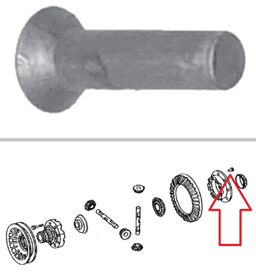 John Deere Differential Ring Gear Rivet 1/2" Tractors 820, 830, 920, 930, 1020, 1030, 1130, 1530, 1630, 1830, 2030, 2130, 2150, 2155, 2355, 2440, 2555, 2755 JD Backhoes 300, 300B, 301, 302, 310, 310A, 310B, 310C, 400, 401, 410, 410B, 410C -- T152922