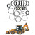 JD 310 Backhoe Dipper Crowd Cylinder Seal Kit -- AR105387