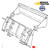 Case 580C backhoe lower loader pin zinc plated