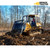 Heavy Duty - Made in USA - Dozer Blade Root Rake Attachment in Action