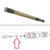 Differential Rear Axle Brake Shaft for Volvo- Carraro Axles Compatible