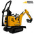 JCB 8010 CTS Mini Excavator operating in a confined urban construction site.